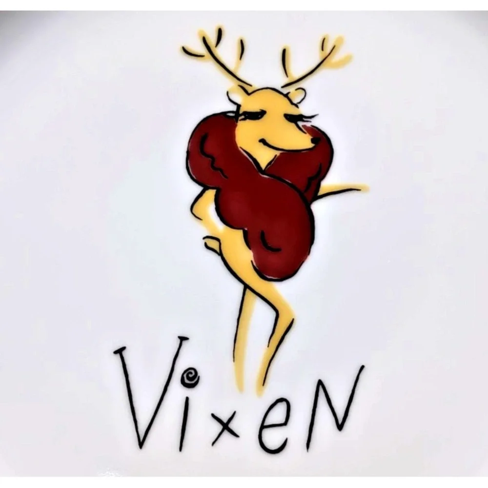 Pottery Barn VIXEN Reindeer Dinner Plate 11